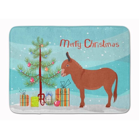 Carolines Treasures Irish Donkey Christmas Machine Washable Memory Foam Mat BB9215RUG
